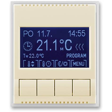 3292E-A10301 21 termostat univerzální Element programovatelný slonová kost-ledová bílá ABB ABB