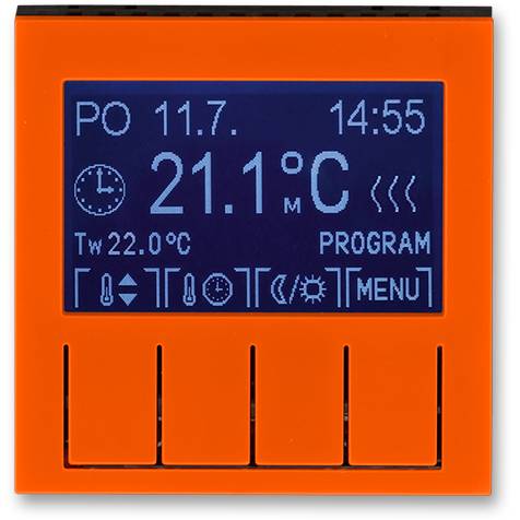 3292H-A10301 66 termostat univerzální programovatelný oranžová/kouř. černá ABB
