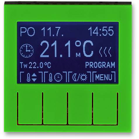 3292H-A10301 67 termostat univerzální programovatelný zelená/kouř. černá ABB
