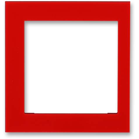 3901H-A00255 65 kryt rámečku s otvorem 55x55 krajní červená ABB