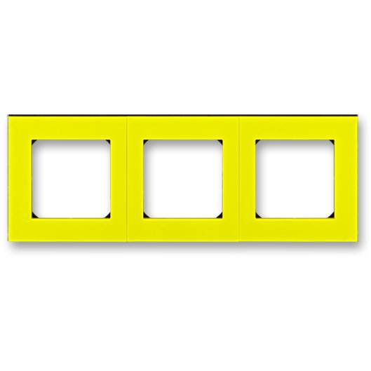 3901H-A05030 64 rámeček trojnásobný  žlutá/kouřová černá ABB