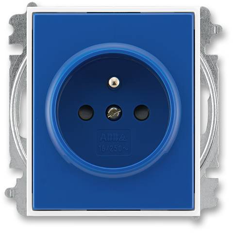 5519E-A02357 14 jednozásuvka Element chráněná modrá-bílá ABB