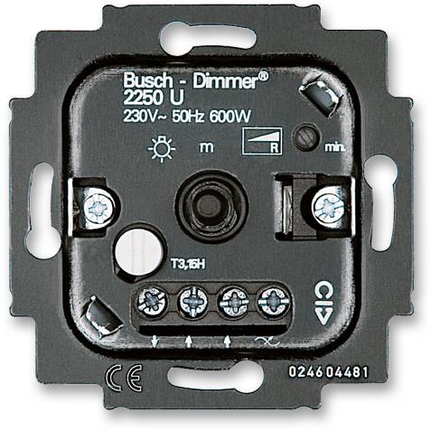 6515-0-0704 ABB Přístroj stmívače pro tlačítkové spínání a otočné ovládání (typ 2250 U)
