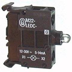 M22-LEDC-G Prvek LED, 12-30V AC/DC, 8-15mA, zelený