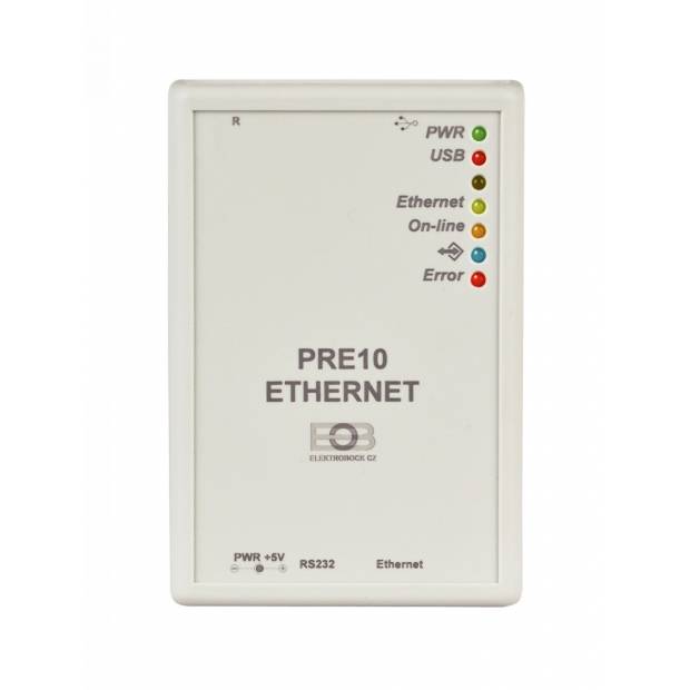 PRE10 Převodník RS232 na Ethernet Elektrobock