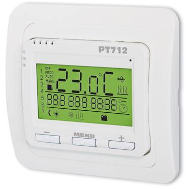PT712 Digitální termostat pro podlahové topení Elektrobock výbava bez čidla