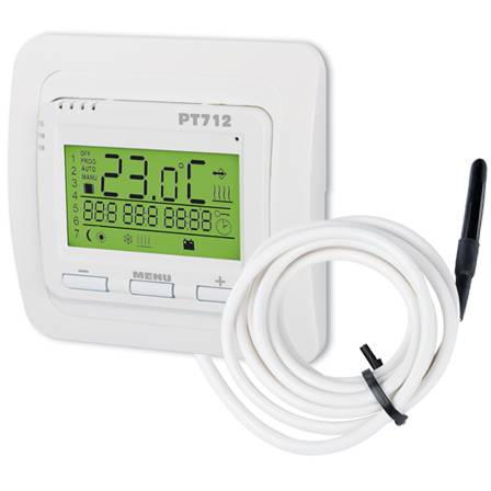 PT712 Digitální termostat pro podlahové topení Elektrobock výbava externí čidlo