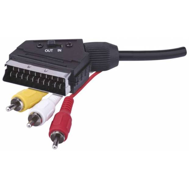 AV kabel SCART - 3x CINCH 1,5m EMOS