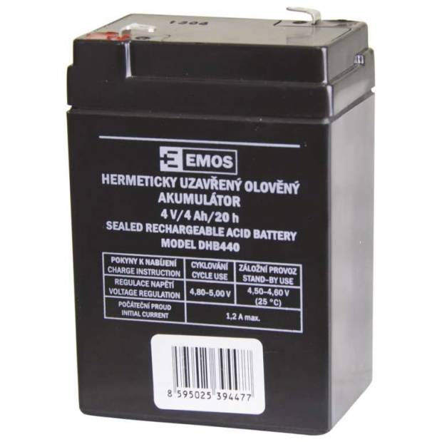 Bezúdržbový olověný akumulátor DHB440 pro svítilny P2306 EMOS