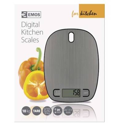 Digitální kuchyňská váha EV027, stříbrná EMOS
