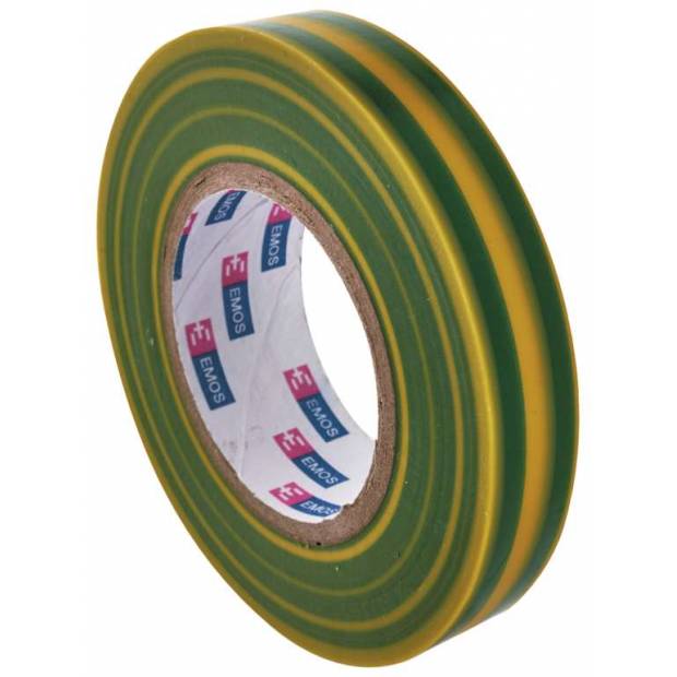 Izolační páska PVC 15mm / 10m zelenožlutá EMOS