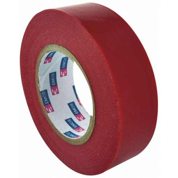 Izolační páska PVC 19mm / 20m červená EMOS