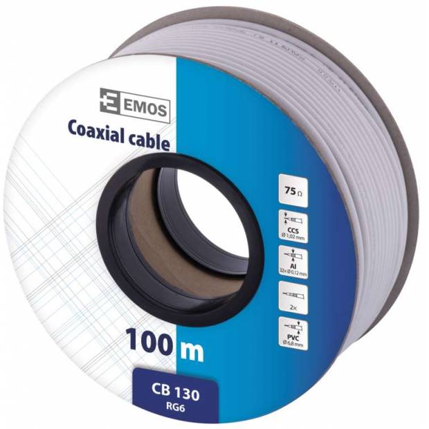 Koaxiální kabel CB130 100m EMOS