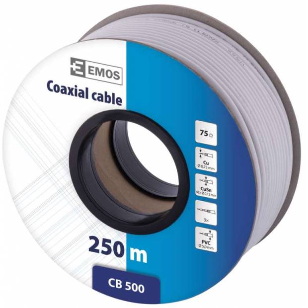 Koaxiální kabel CB500 250m EMOS