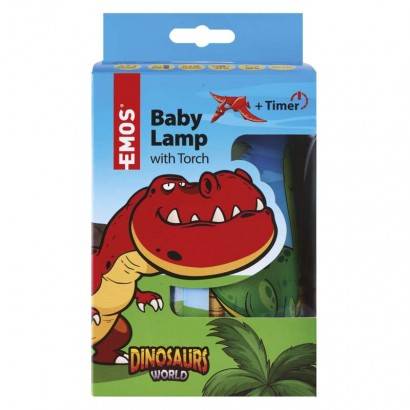 LED dětská lampa se svítilnou - Dino EMOS