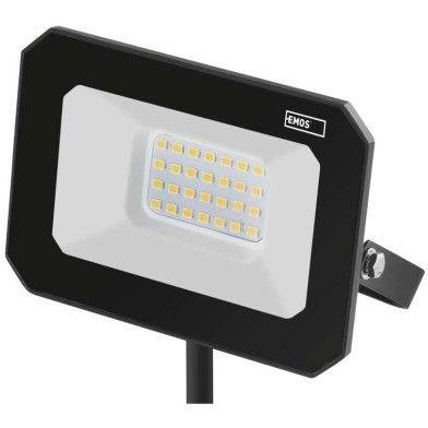 LED reflektor SIMPO 20 W, černý, neutrální bílá EMOS