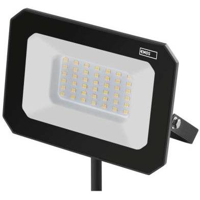LED reflektor SIMPO 30 W, černý, neutrální bílá EMOS