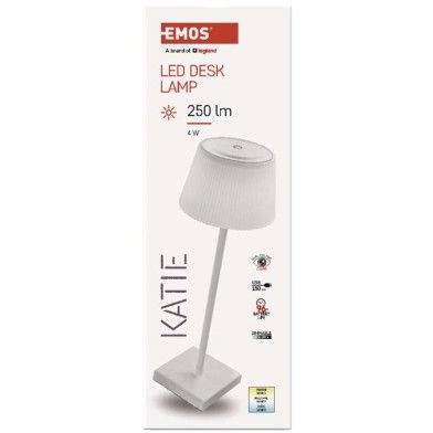 LED stolní lampa KATIE, bílá EMOS