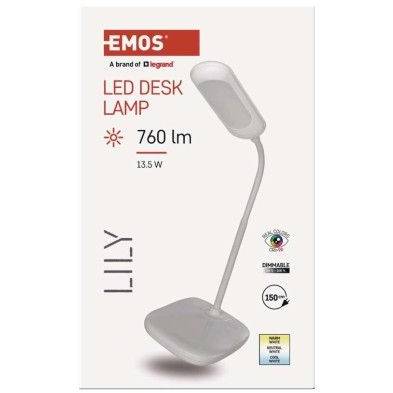 LED stolní lampa LILY, bílá EMOS