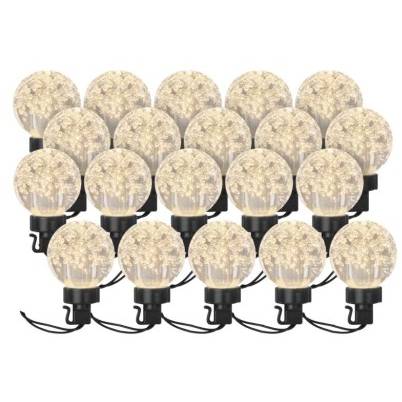 LED světelný řetěz – 20x párty žárovky, 7,6 m, venkovní i vnitřní, teplá bílá EMOS