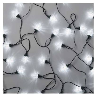 LED vánoční řetěz – šišky, 9,8 m, venkovní i vnitřní, studená bílá, programy EMOS