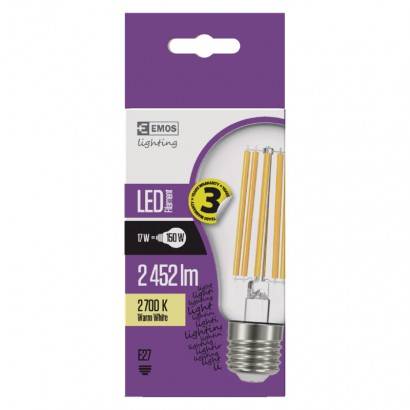 LED žárovka Filament A67 A++ 17W E27 teplá bílá EMOS