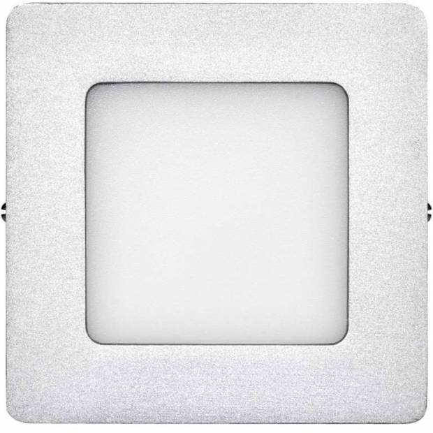 LED panel 120×120, přisazený stříbrný, 6W neutrální bílá EMOS Lighting