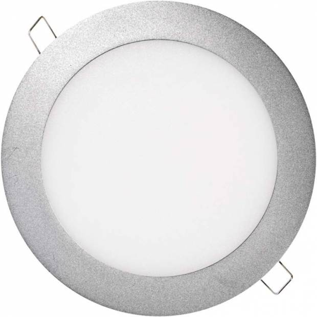 LED panel 175mm, kruhový vestavný stříbrný, 12W neutr. bílá EMOS Lighting