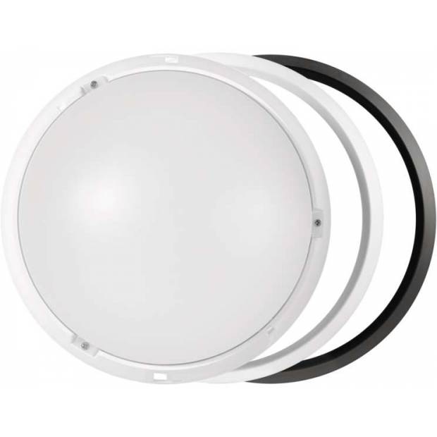 LED přisazené svítidlo, kruh černá/bílá 14W neutrální bílá EMOS Lighting