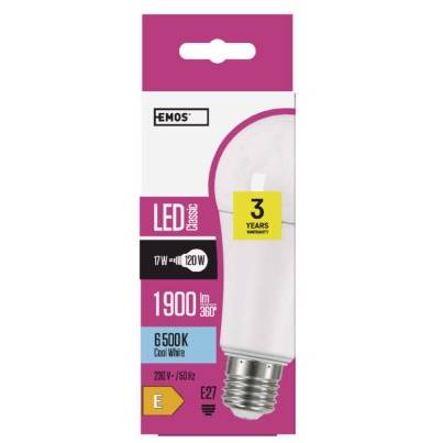 LED žárovka Classic A67 17W E27 studená bílá EMOS Lighting