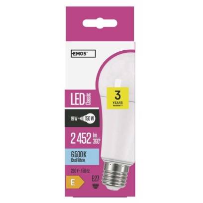 LED žárovka Classic A67 19W E27 studená bílá EMOS Lighting