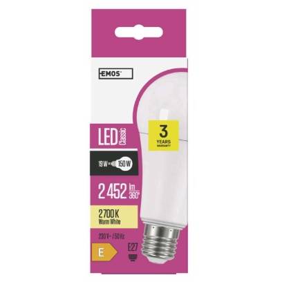LED žárovka Classic A67 19W E27 teplá bílá EMOS Lighting