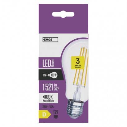 LED žárovka Filament A67 11W E27 neutrální bílá EMOS Lighting