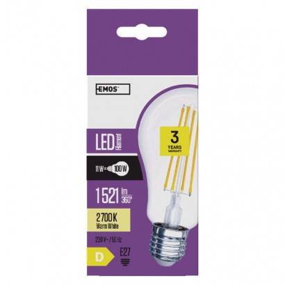 LED žárovka Filament A67 11W E27 teplá bílá EMOS Lighting