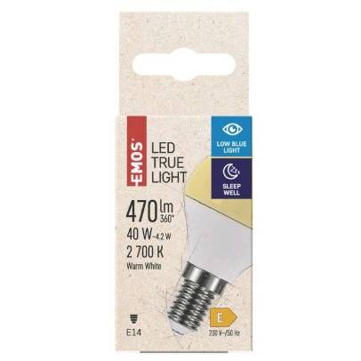 LED žárovka True Light 4,2W E14 teplá bílá EMOS Lighting
