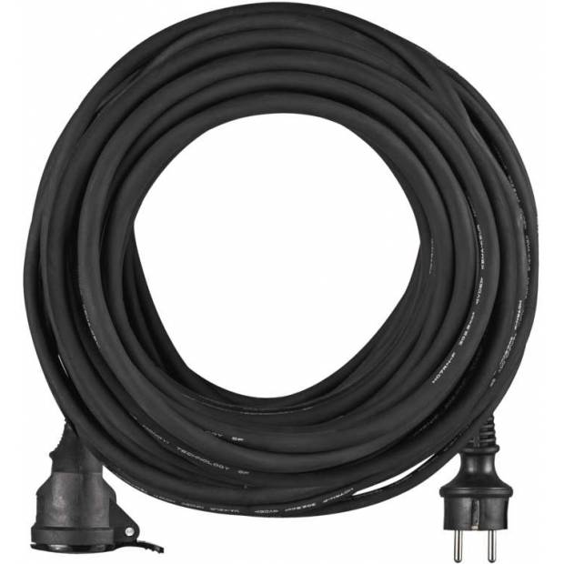 Neoprenový prodlužovací kabel spojka 25m 3x 2,5mm,černá EMOS