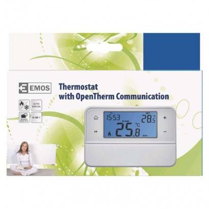 Pokojový termostat s komunikací OpenTherm, drátový, P5606OT EMOS