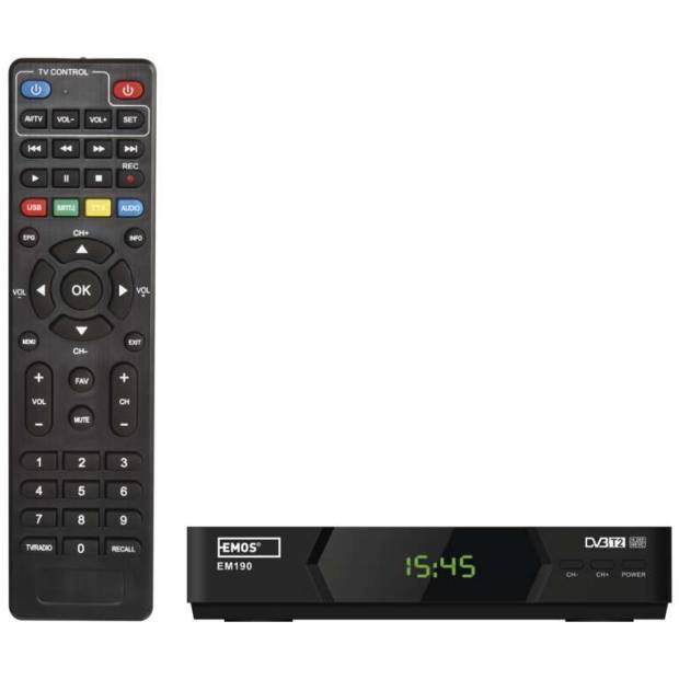 Set-top box EMOS EM190 HD HEVC H265 (DVB-T2) EMOS
