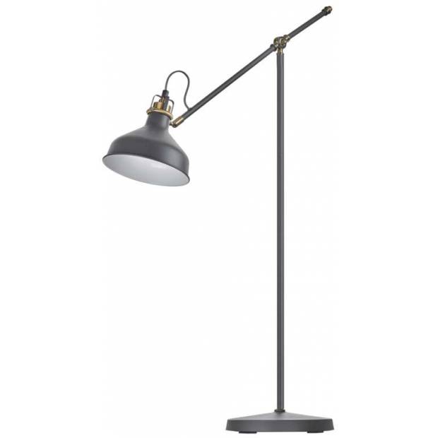 Stojací lampa ARTHUR na žárovku E27, 150cm, tmavě šedá EMOS