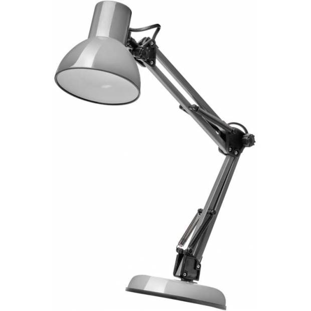 Stolní lampa LUCAS na žárovku E27, tmavě šedá EMOS