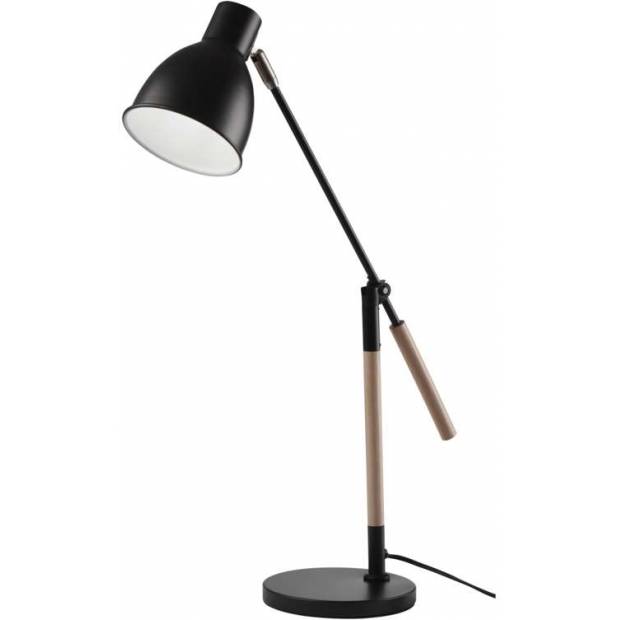 Stolní lampa WINSTON na žárovku E27, černá EMOS