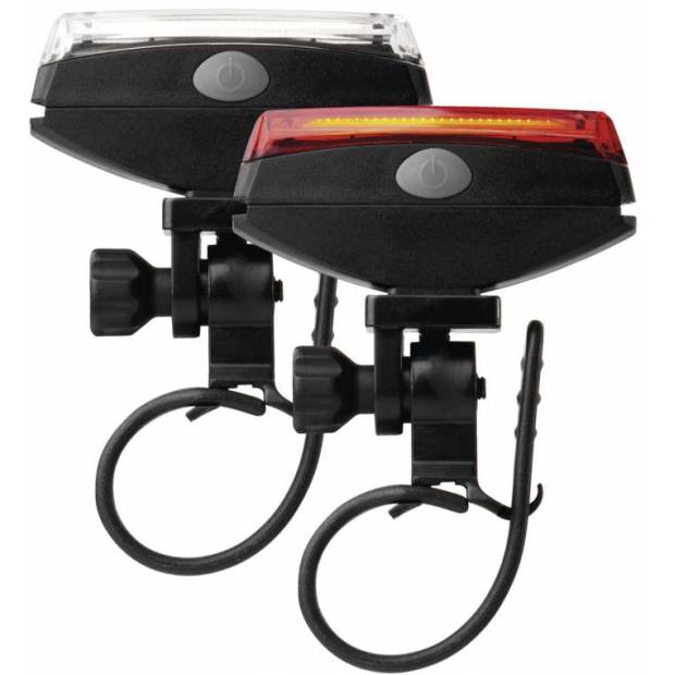 Svítilna na kolo LED COB, SET přední + zadní EMOS