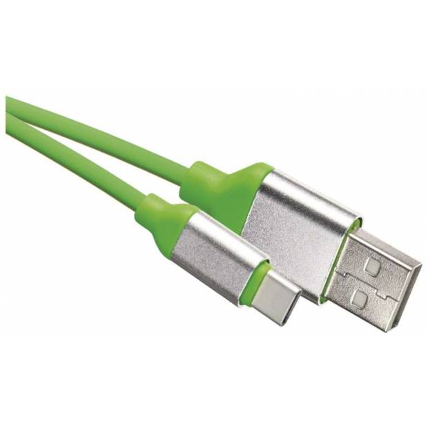 USB kabel 2.0 A/M - C/M 1m zelený EMOS