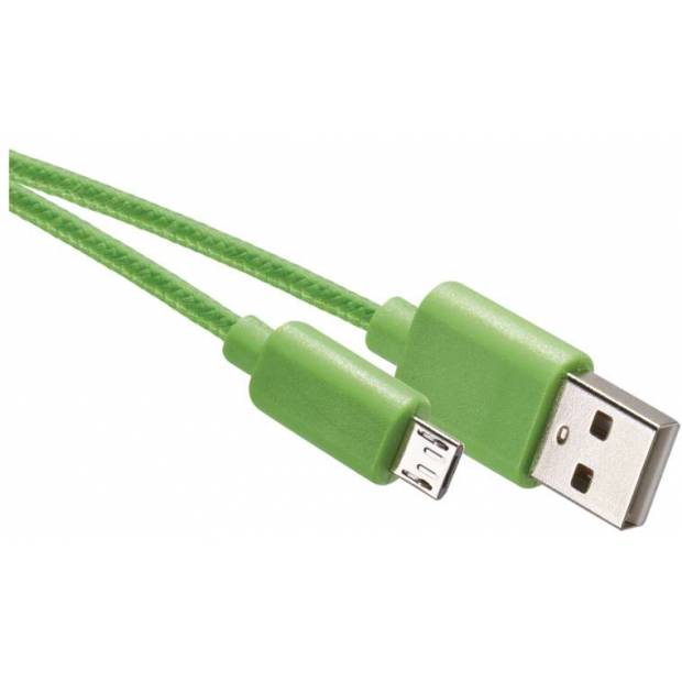 USB kabel 2.0 A/M - micro B/M 1m zelený EMOS