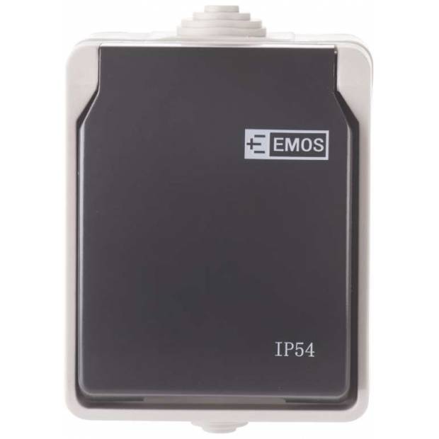 Zásuvka nástěnná 16A/250V IP54 EMOS