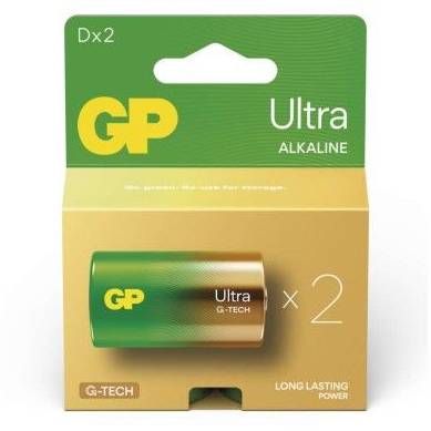 GP alkalická baterie ULTRA D (LR20) 2PP GP