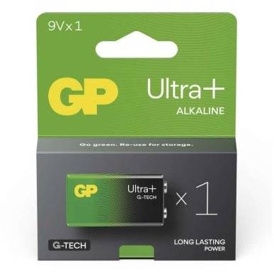 Alkalická baterie GP Ultra Plus 9V (6LF22) GP