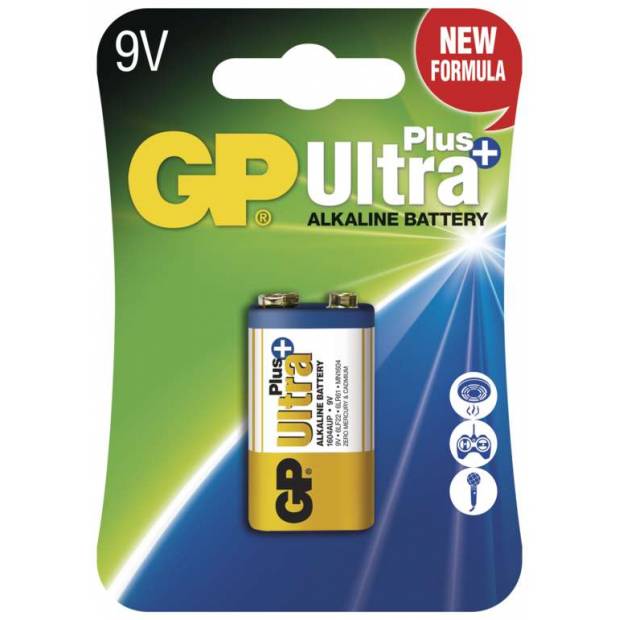 Alkalická baterie 6LF22 9V GP Ultra Plus B1751 1604