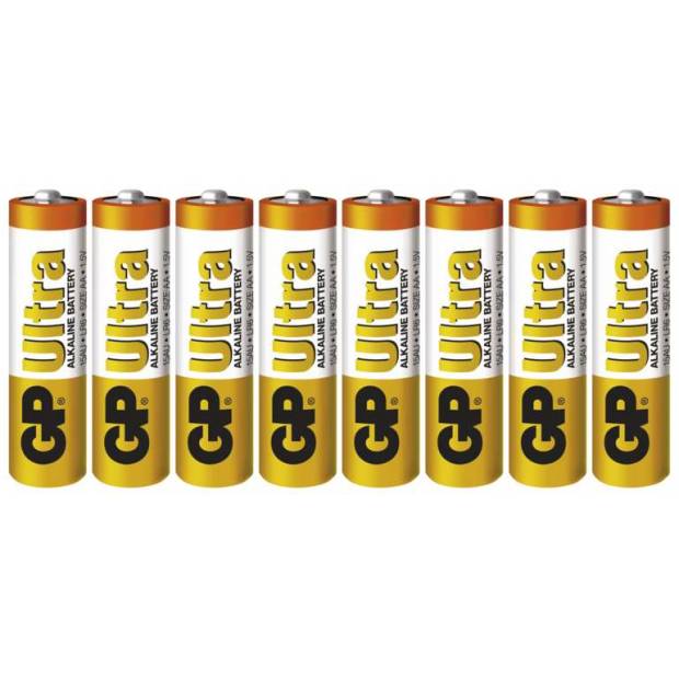 Alkalická baterie GP Ultra LR6 (AA), 6+2 blistr GP Batteries