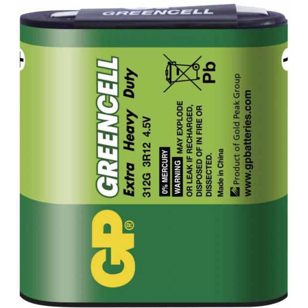 Baterie GP Greencell 3R12 (4,5V), 1 ks ve fólii GP Batteries